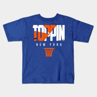 Toppin New York Basketball Warmup Kids T-Shirt